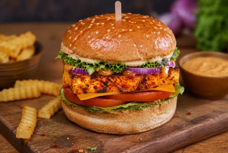 Paneer Tikka Burger